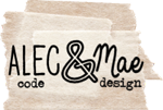 Alec and Mae Code and Design logo